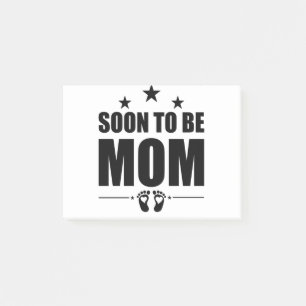 Soon To Be Mom Pregnancy Announcement Reveal Mom Post-it Notes