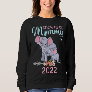 Soon To Be Mommy Elephant Gender Reveal For Wome Sweatshirt