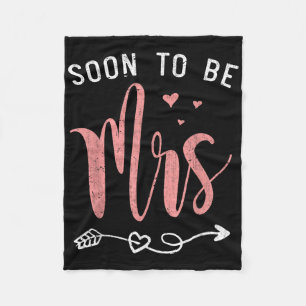 Soon To Be Mrs Bachelorette Party Bridal Shower Br Fleece Blanket