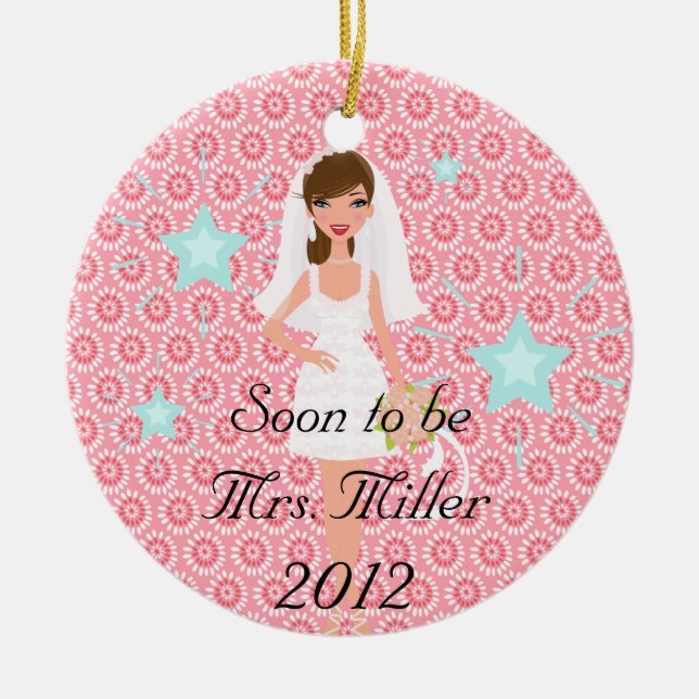 Soon To Be Mrs. Christmas Ornament (Front)