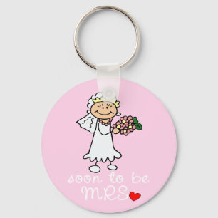 Soon to be MRS CUTE Stick Bride Keychain