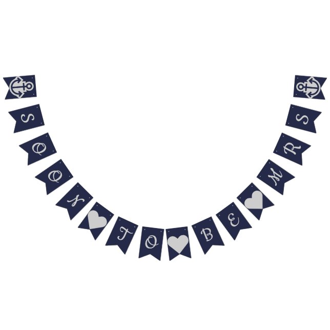 Soon To Be Mrs Nautical Bunting Bunting Flags (All)