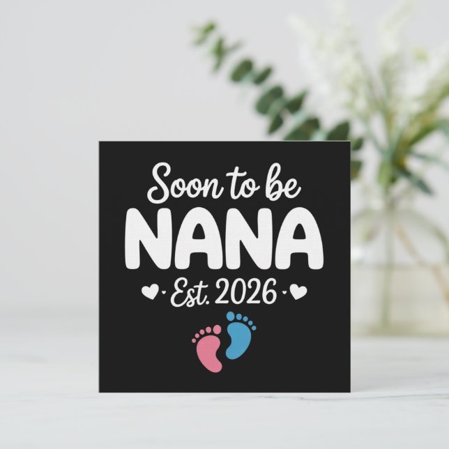 Soon To Be Nana 2026 Funny Pregnancy Announcement  (Standing Front)