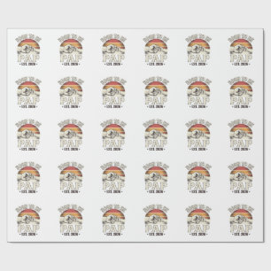 Soon to Be Pap 2026 Vintage Baby Fist Bump Design_ Wrapping Paper