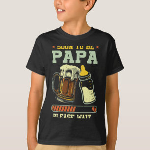 Soon To Be Papa Est 2025 Pregnancy Announcement Lo T-Shirt