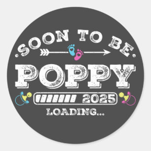 Soon to Be Poppy 2025 Loading Classic Round Sticker