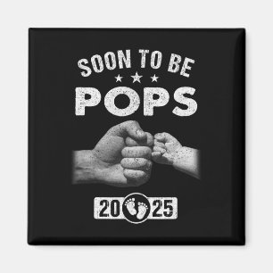 Soon To Be Pops Est 2025 Fathers Day First Time Ne Magnet