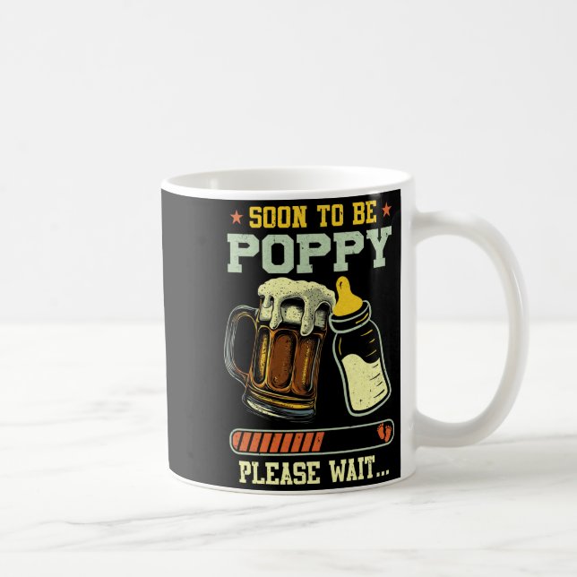 Soon To Be Ppy Est 2025 Pregnancy Announcement L  Coffee Mug (Right)