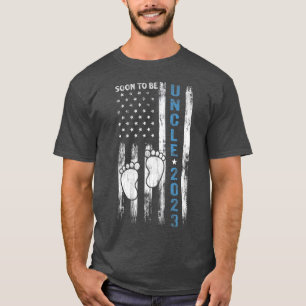 Soon To Be Uncle 2023 First Time Fathers Day New U T-Shirt