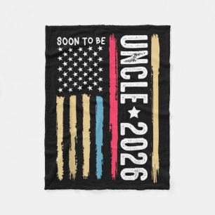 Soon To Be Uncle 2026 Becoming New Uncle To Be Ann Fleece Blanket