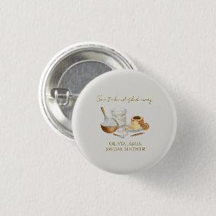 Soon to be whisked away bridal shower 1 inch round button