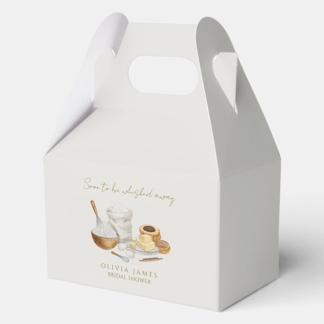 Soon to be whisked away bridal shower favor box (Front)