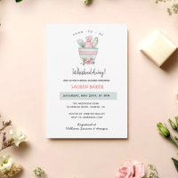 'Soon to be Whisked Away' Bridal Shower  Invitatio