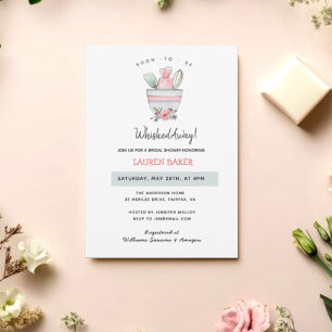 'Soon to be Whisked Away' Bridal Shower  Invitatio Invitation