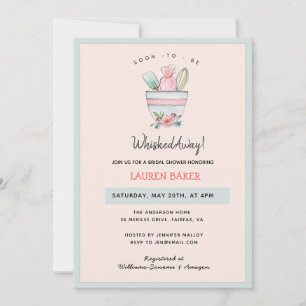 'Soon to be Whisked Away' Bridal Shower  Invitation