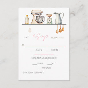Soon-to-be Whisked Away!  Bridal Shower RSVP Enclosure Card