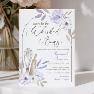 Soon To Be Whisked Away Floral Bridal Shower Invitation