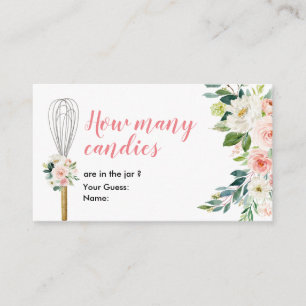 Soon to be Whisked Away How Many Candies Enclosure Card