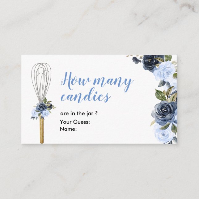 Soon to be Whisked Away How Many Candies Enclosure Card (Front)