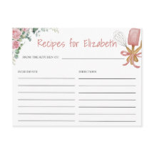 Soon To Be Whisked Away Recipe Card