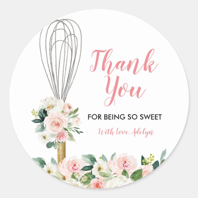 Soon to be Whisked Away Thank You for being here Classic Round Sticker (Front)