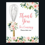 Soon to be Whisked Bridal Thank you for coming Poster<br><div class="desc">Soon to be Whisked Bridal Shower Thank you for coming</div>