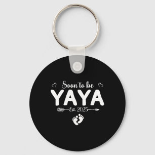 Soon To Be Yaya 2025 Mothers Day First Time Yaya Keychain