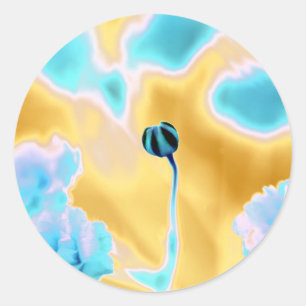 Soothing Colours Flower Print Sticker