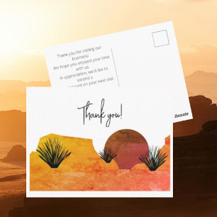 Soothing Desert Moon Meditation Thank You  Postcard