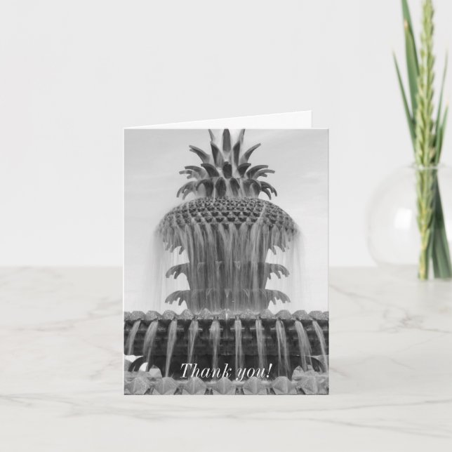 Soothing Pineapple Thank You Card (Front)
