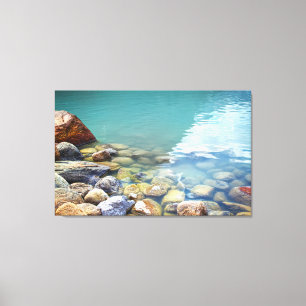 Soothing Rocks in Water Nature Canvas Art