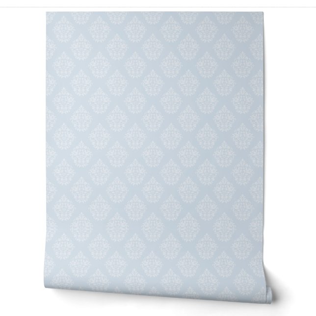 soothing soft blue trendy colour wallpaper (Unrolling)