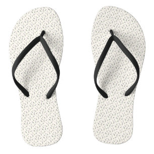 Soothing Watercolor Lavender and Winter Berry Flip Flops