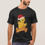 Sooty Santa Hat Christmas T-Shirt<br><div class="desc">Sooty Santa Hat Christmas</div>