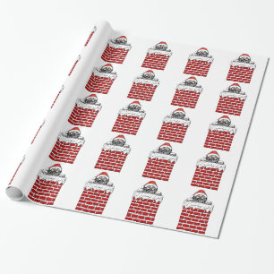 Sooty Santa in Chimney Wrapping Paper