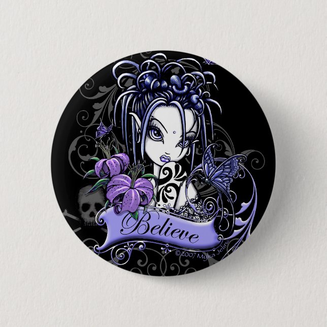 Sophia Lilly Believe Flower Fairy Button (Front)