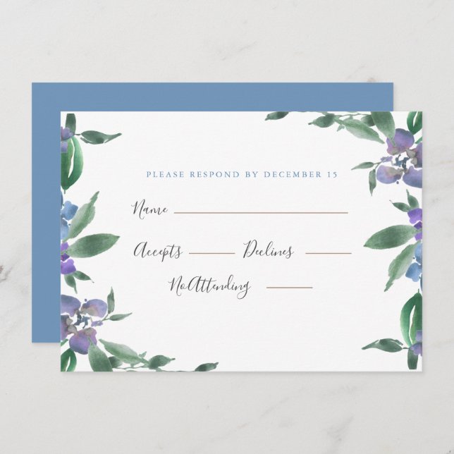Sophia May garden summer wedding Invitation (Front/Back)