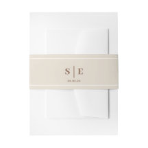 SOPHIA Modern Desert Wedding Invitation Belly Band