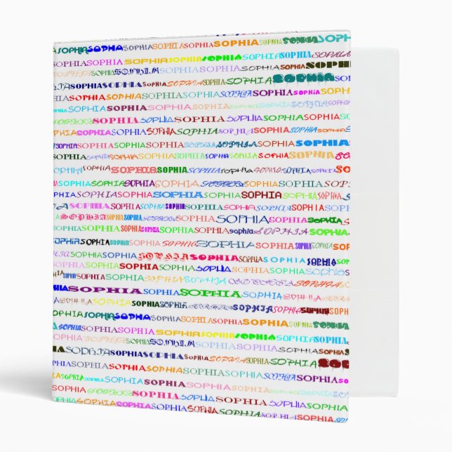 Sophia Text Design II Binder (Front/Inside)