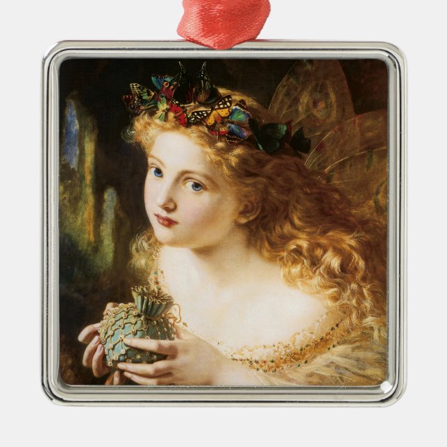 Sophie Anderson's "Take the Fair Face of Woman" Metal Ornament (Front)