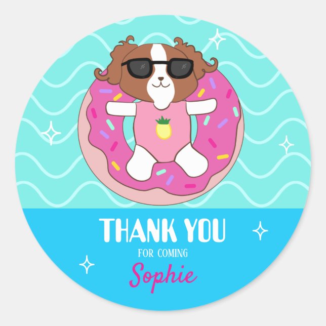 Sophie Chig Pool Merci Stickers (Devant)