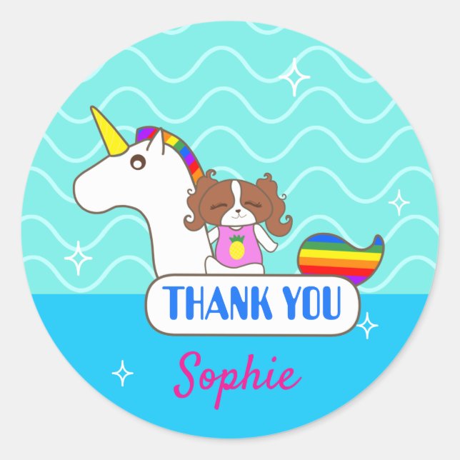 Sophie Chig Pool Merci Stickers (Devant)