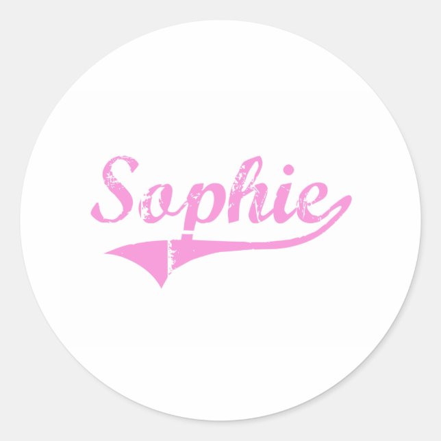 Sophie Classic Style Name Classic Round Sticker (Front)
