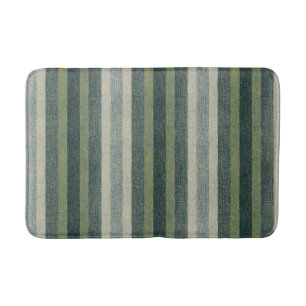 SOPHIE collection Sage-green stripes Bath Mat