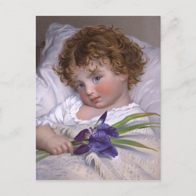 Sophie Gengembre Anderson: Prattling Primrose Postcard (Front)