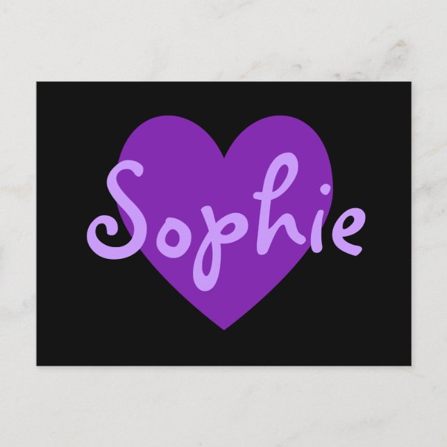 Sophie in Purple Postcard (Front)