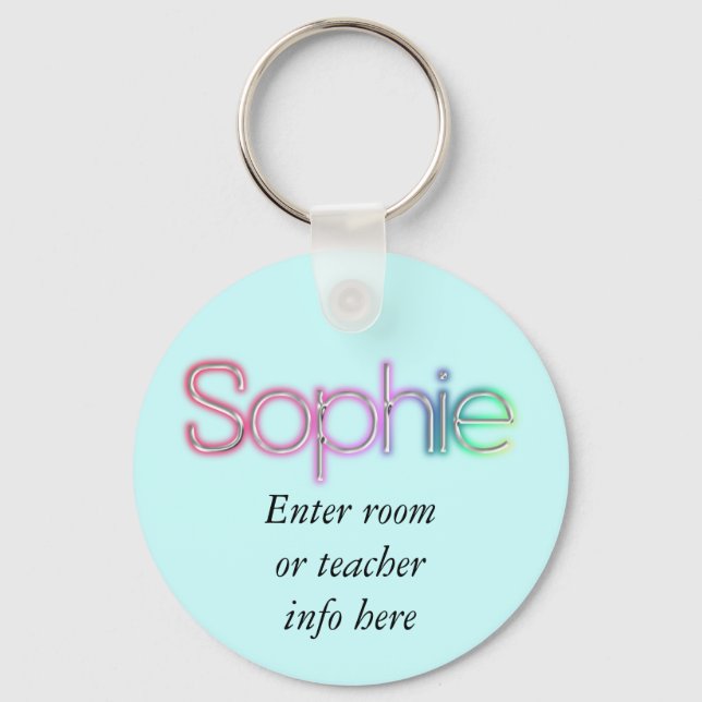 Sophie Name tag Key Chain (Front)