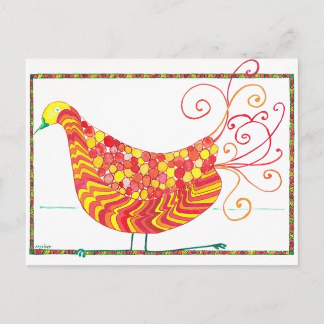 Sophie Opera Bird Postcard (Front)