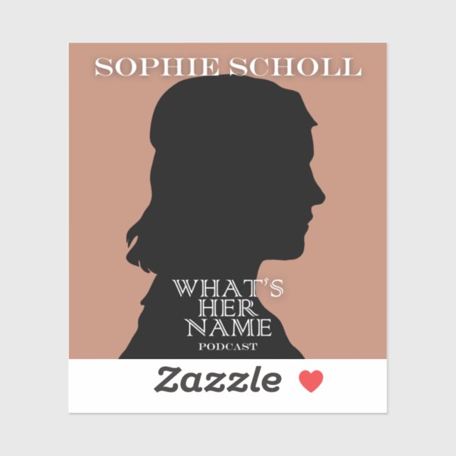 Sophie Scholl Sticker (Sheet)