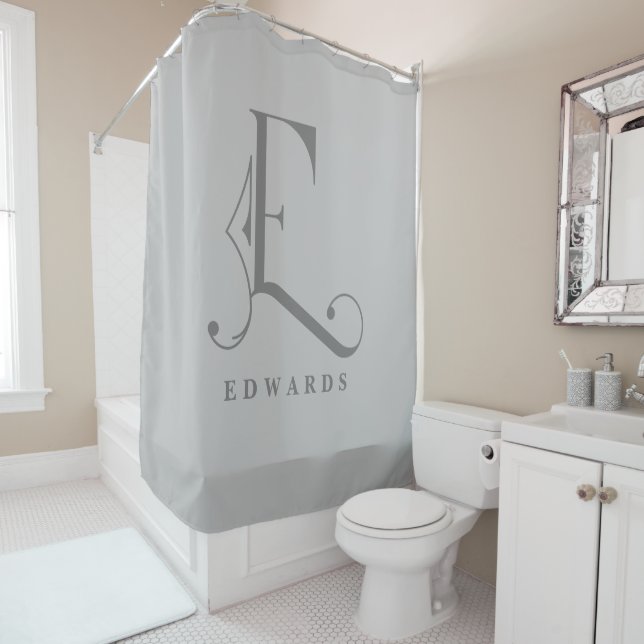 Sophisicated Grey with Elegant Monogram E Custom (In Situ)
